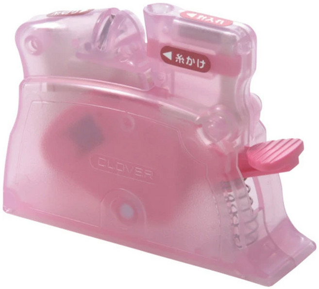 Clover 可樂牌 桌上型穿線器 尺寸8x2.5x6cm, 粉紅色, 1個