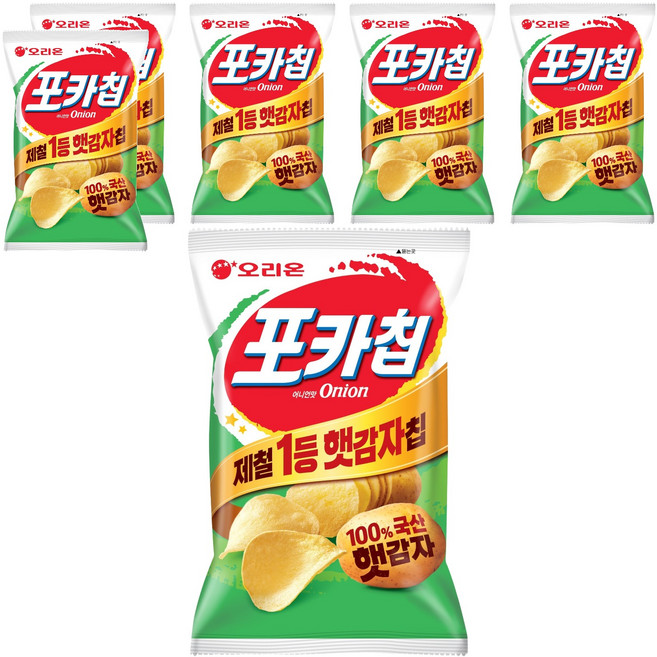 오리온 포카칩 어니언맛, 137g, 6개
