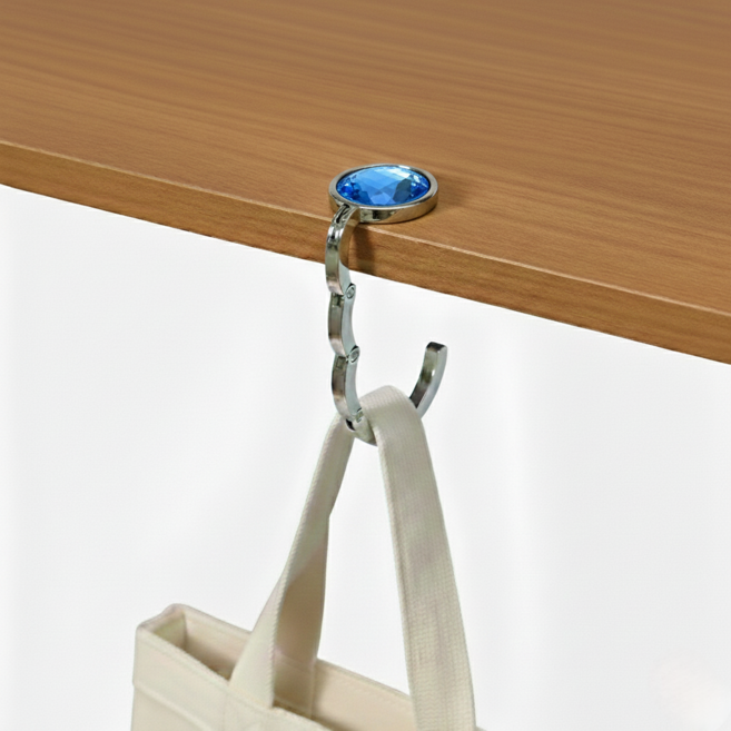 미소로운 접이식 가방걸이 4.5cm, 딥블루, 2개