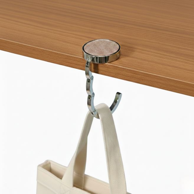 미소로운 휴대용 가방걸이 4.5cm, 글리터 샴페인, 2개