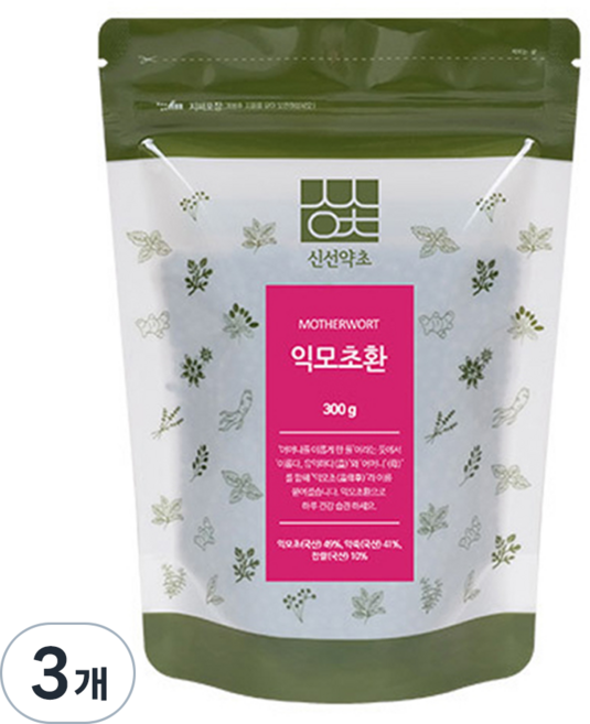 신선약초 익모초환, 3개, 300g