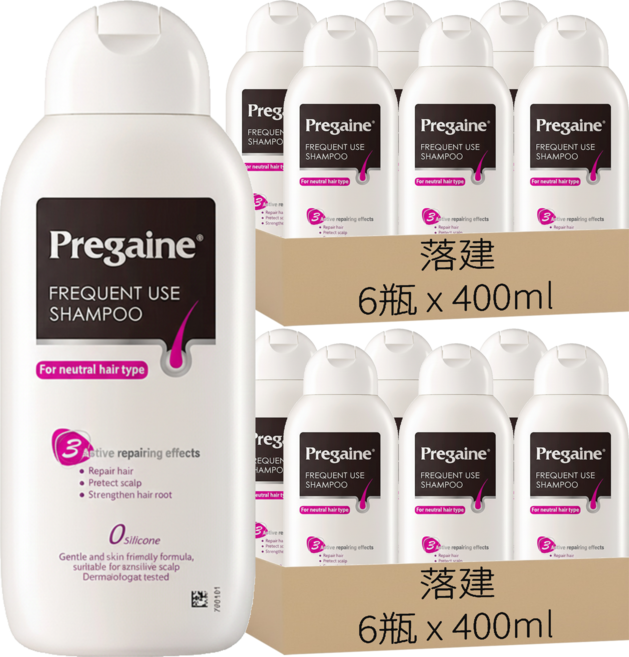 落建 頭皮洗髮乳 保濕豐厚配方, 400ml, 12瓶