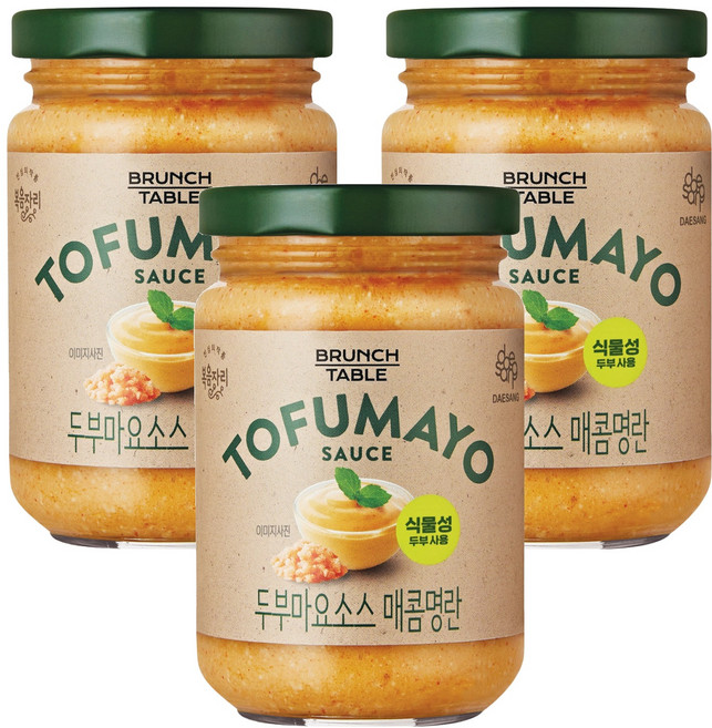복음자리 두부마요소스 매콤명란, 190g, 3개