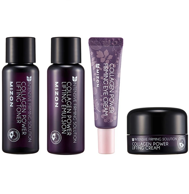 미즈온 콜라겐 기초화장품 미니어처 4종, 1세트 - 쿠팡