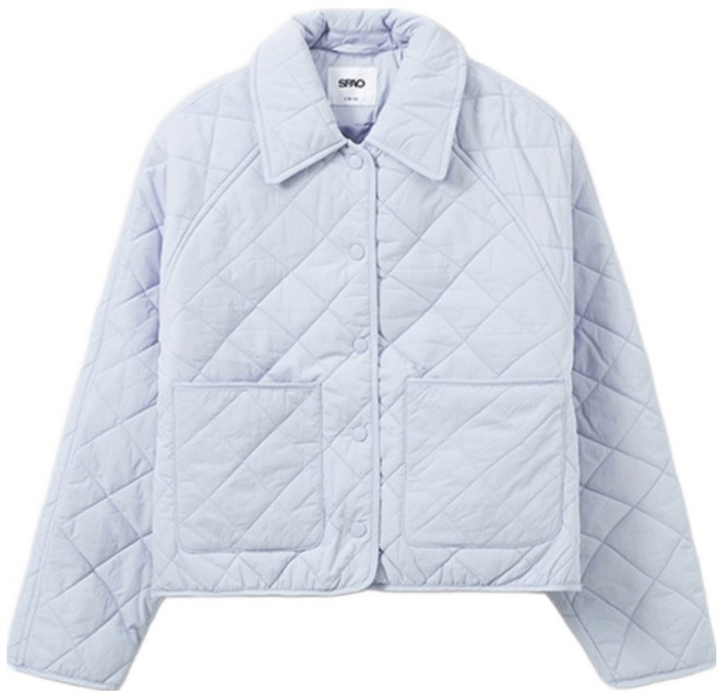 스파오 여성용 카라 경량 퀼팅 자켓