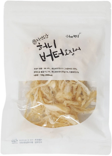 Themukda 更鮮嫩的魷魚乾 蜂蜜奶油口味, 150g, 1個