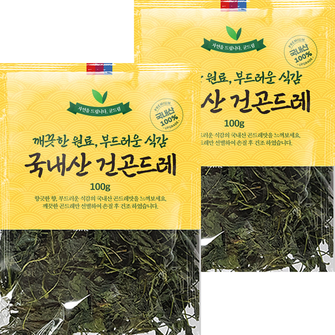 굳드림 국내산 건곤드레, 100g, 2개