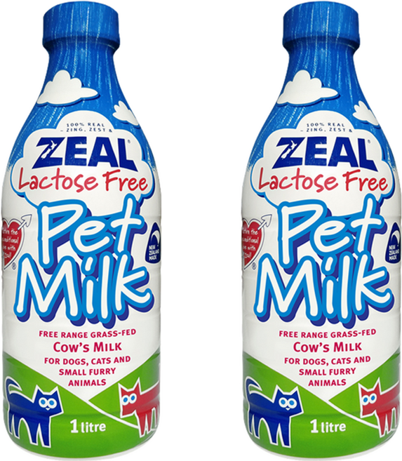 ZEAL 真致 紐西蘭犬貓專用鮮乳, 不含乳糖, 1L, 2瓶