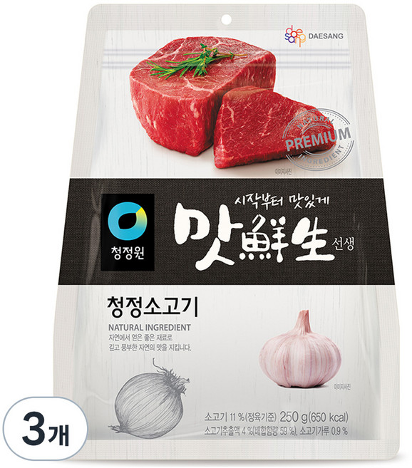 청맛선생 청정소고기 조미료, 250g, 3개