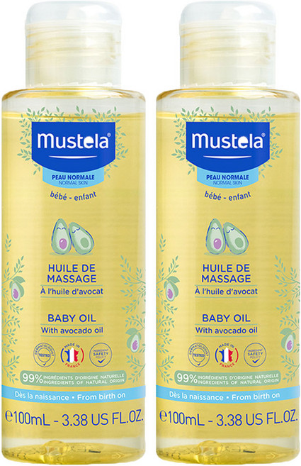 무스텔라 베이비 오일, 100ml, 2개