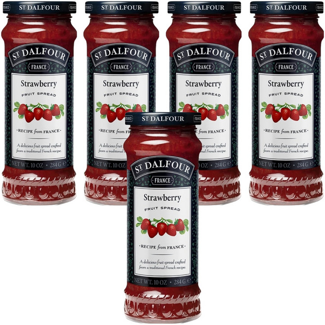 샹달프 딸기잼, 284g, 5개