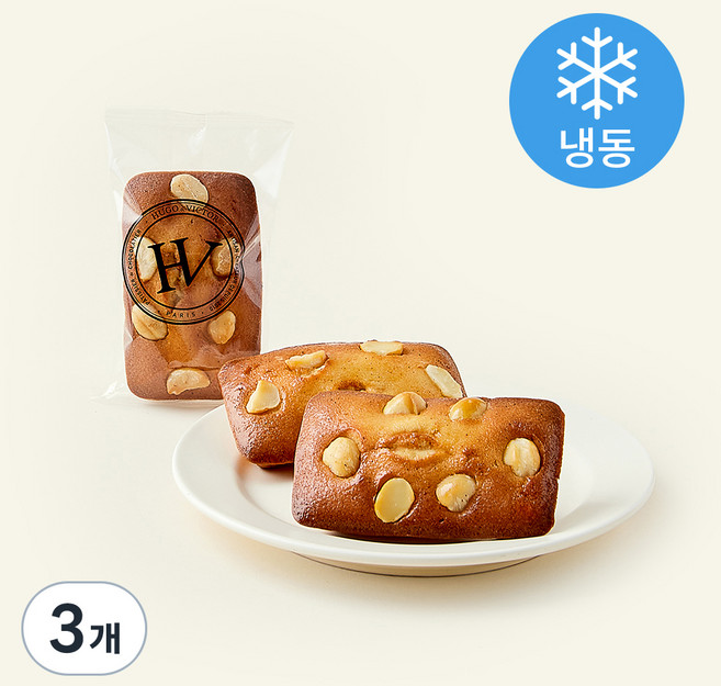 위고에빅토르 마카다미아 피낭시에 (냉동), 50g, 3개입, 3개