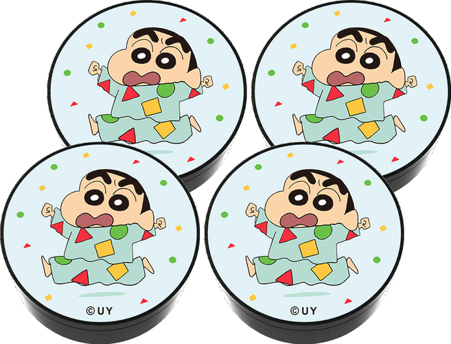 벨르아망 짱구는못말려 코스튬 차량용 방향제, 4개, 잠옷짱구 블랙베리 앤 베이