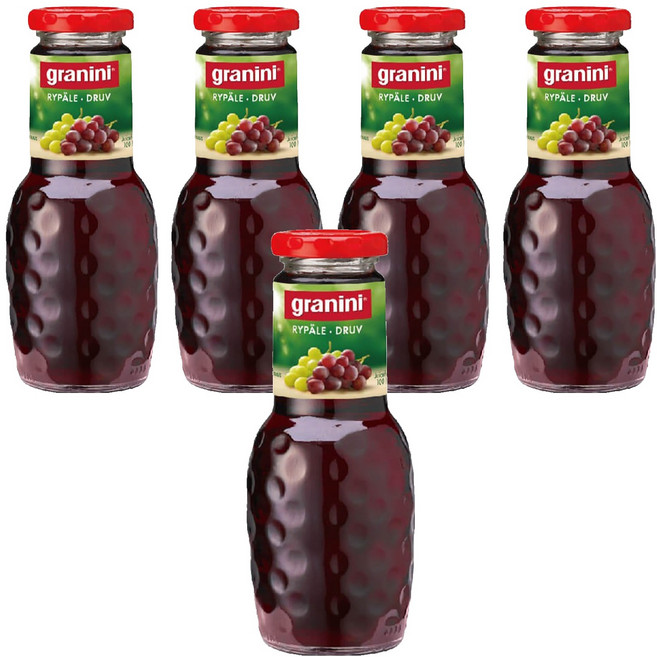 granini 100%葡萄汁, 250ml, 5瓶