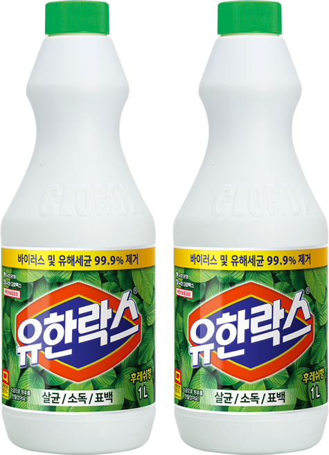 유한락스 후레쉬, 1L, 2개