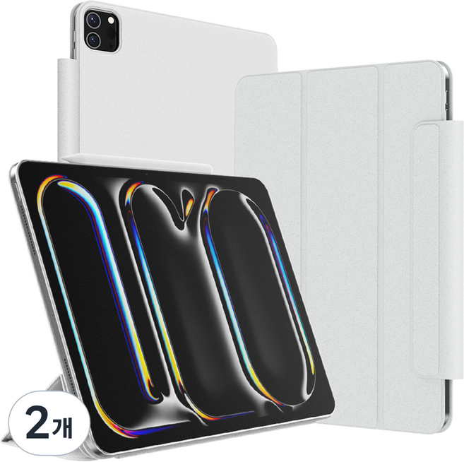 태블릿나라 폴리오 애플펜슬 홀더 태블릿 케이스, 그레이, 2개