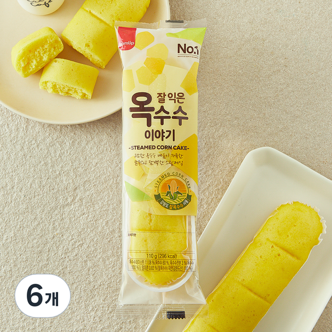 삼립 잘익은 옥수수 이야기, 110g, 6개, 1개입