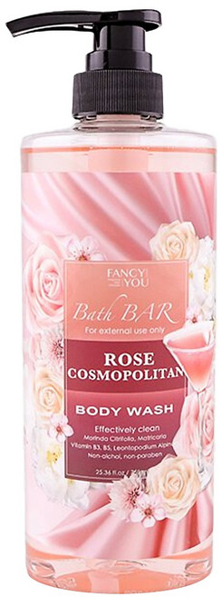 FANCY YOU 玫瑰柯夢波丹沐浴乳, 750ml, 1瓶