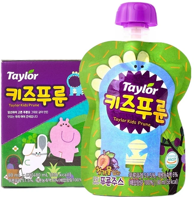 테일러 키즈푸룬, 80ml, 6개 - 쿠팡