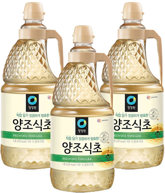 청정원 양조식초, 1.8L, 3개