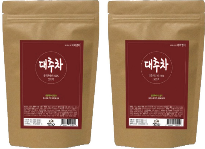 아이앤티 자연한잔 대추차 삼각티백, 1.2g, 50개입, 2개