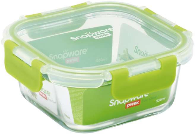 Corelle Brands 康寧餐具 Snapware 可拆扣玻璃保鮮盒, 1組, 1個容器 + 1個蓋子