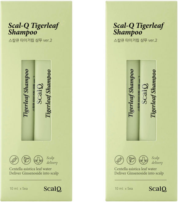 스칼큐 타이거립 기능성 샴푸 스틱 허브 시트러스향, 50ml, 2개