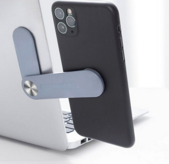 영바영 듀얼 스크린 노트북 휴대폰 확장 자석 거치대, 1개, 라이트그레이