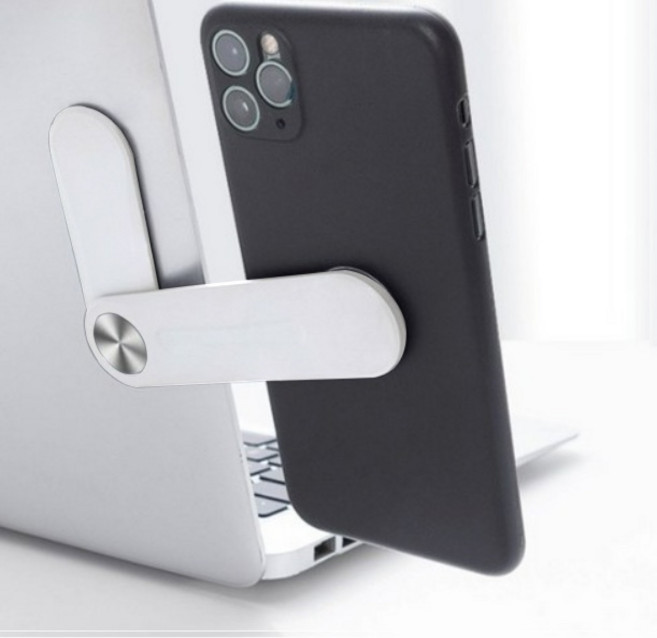 영바영 듀얼 스크린 노트북 휴대폰 확장 자석 거치대, 1개, 화이트