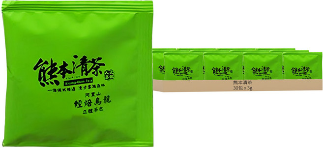 熊本清茶 阿里山輕培烏龍立體茶包, 30包, 3g, 1盒