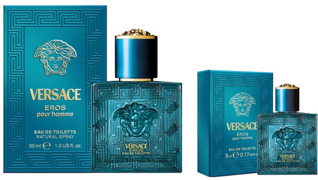 베르사체 에로스 오 드 뚜왈렛 30 ml + 미니 5 ml 세트, 1개, 30ml