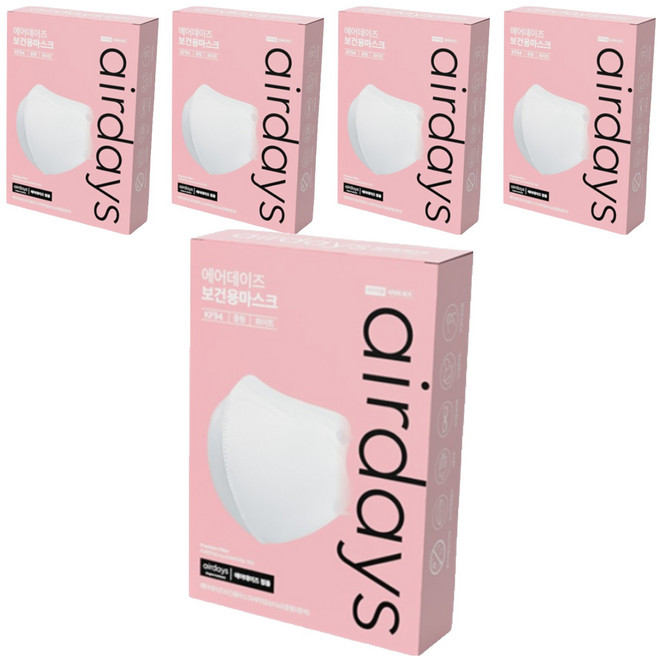 에어데이즈 보건용 마스크 새부리형 C타입 중형 KF94, 10개입, 5개, 화이트