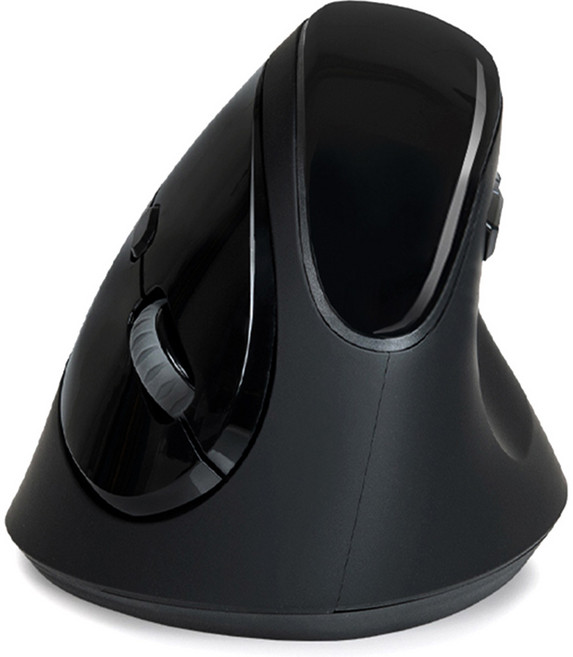 ZIO 무선 버티컬마우스, ZIO-M1980, 블랙(다크 그레이)