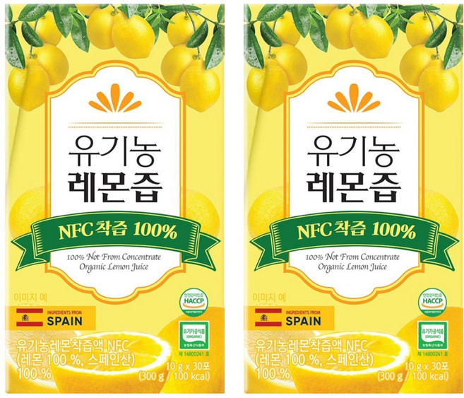 FromBIO NFC鮮榨檸檬汁隨身包 30條入, 2個, 300g