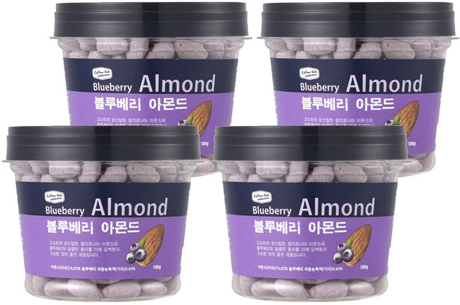 리치팜너트 블루베리아몬드, 180g, 4개