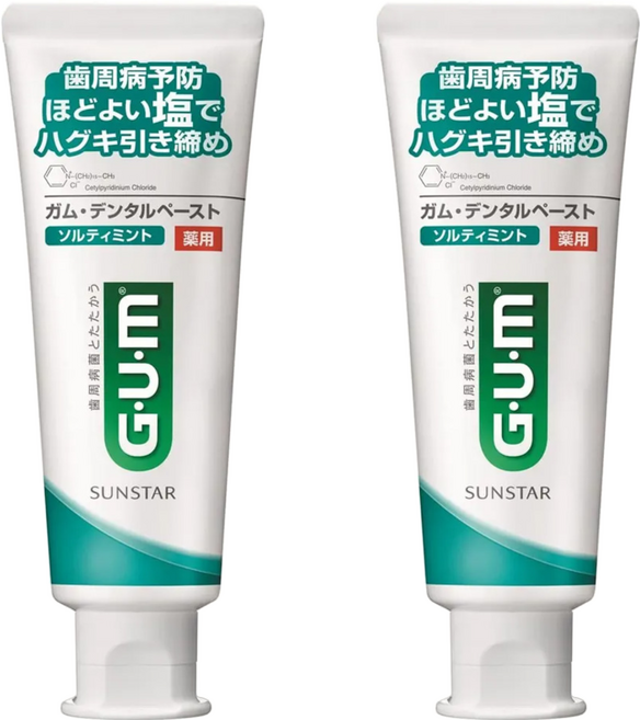 SUNSTAR 三詩達 G.U.M 官方直營 牙周護理牙膏 清爽岩鹽