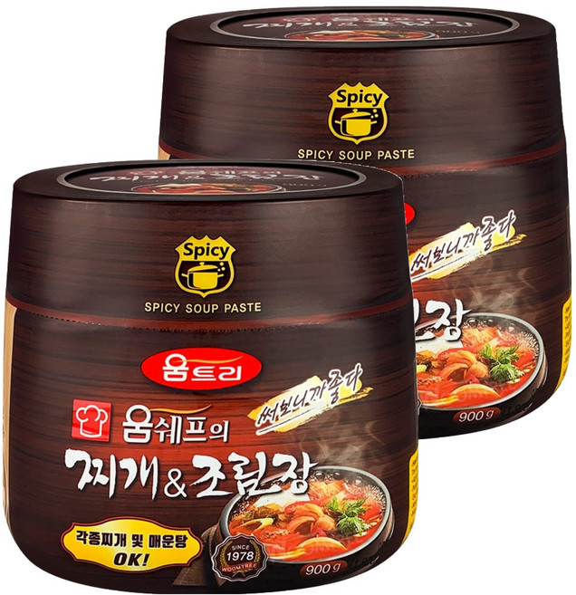 움트리 움쉐프의 찌개&조림장, 900g, 2개
