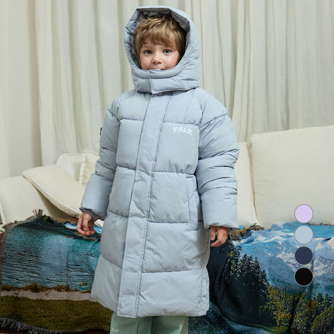 예일키즈 주니어 주니어용 래글런 탈부착 후드 롱 패딩 YJCPJPE43336