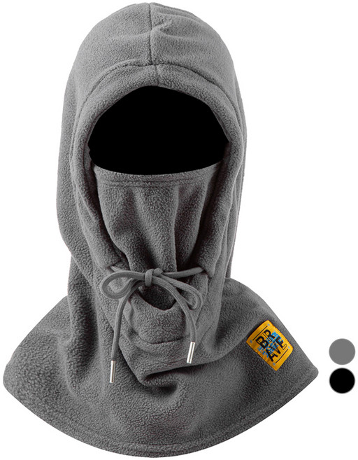 캐럿 플리스 바라클라바 겨울 넥워머, 그레이, 1개