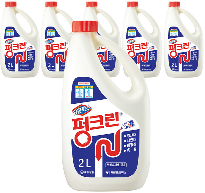 펑크린 배수구세정제, 2L, 6개