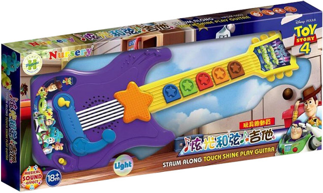HUNDRED PICTURES 百耘圖 Toy Story 4 玩具總動員4 炫光和弦吉他 HPDM-0002 18個月以上 456g, 1個