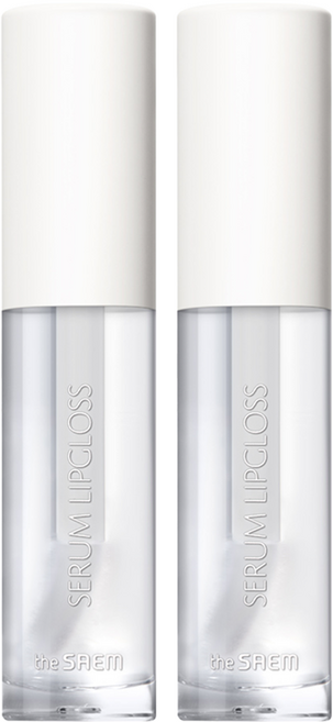 더샘 샘물 세럼 립글로스, WH01 투명 코팅, 2개