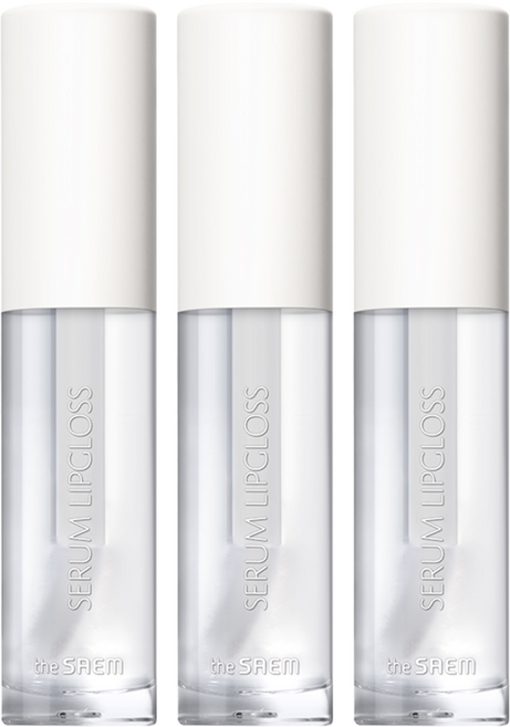 더샘 샘물 세럼 립글로스, WH01 투명 코팅, 3개