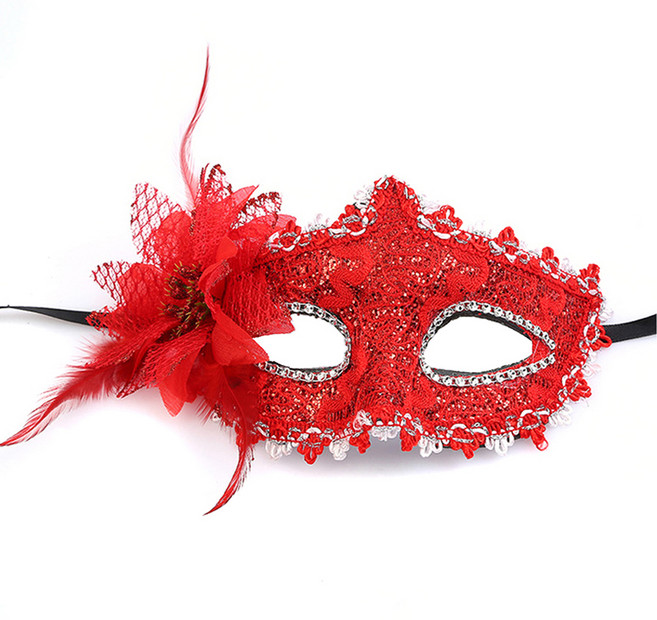 엘쏘 할로윈데이 파티 가면 FREE, 레드, 1개