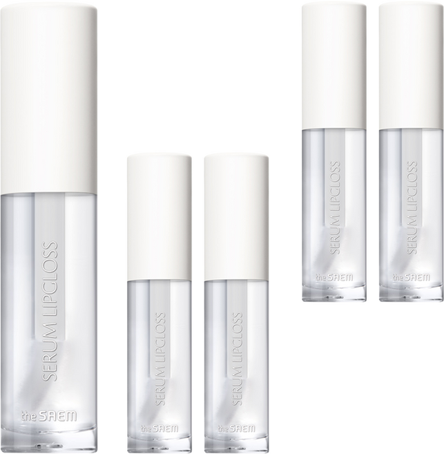 더샘 샘물 세럼 립글로스, WH01 투명 코팅, 5개