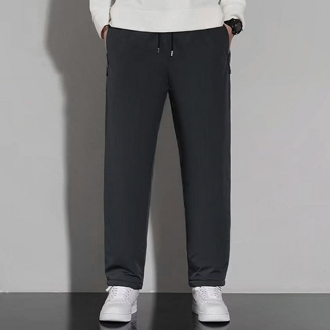 포슈어 남녀공용 겨울용 방한 보일러 일자 패딩 양털 팬츠