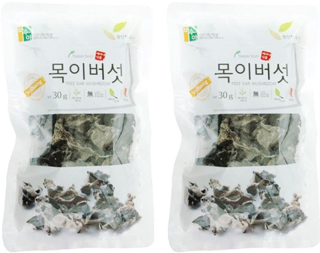 베다니식품 목이버섯, 30g, 2개