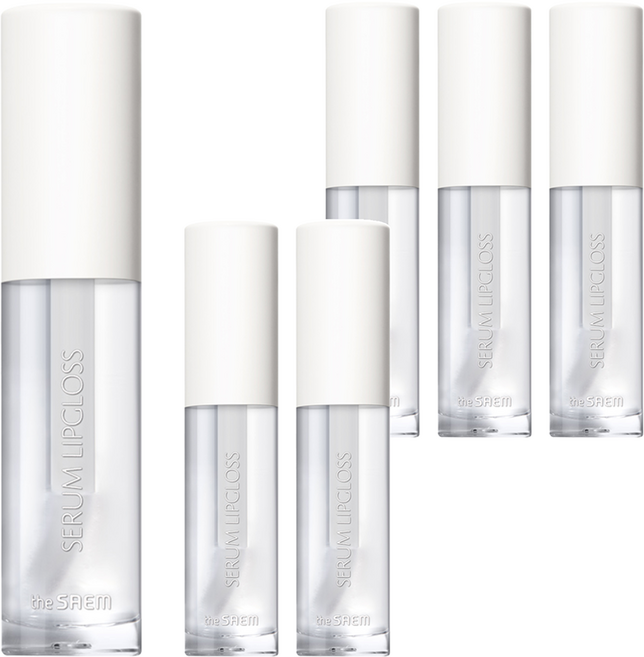 더샘 샘물 세럼 립글로스, WH01 투명 코팅, 6개