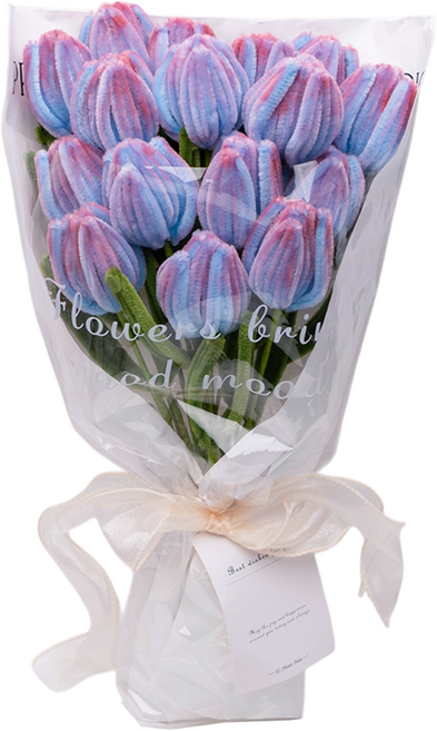 투코비 모루 꽃다발 만들기 DIY키트 세트, 1세트, 04 블루밍튤립