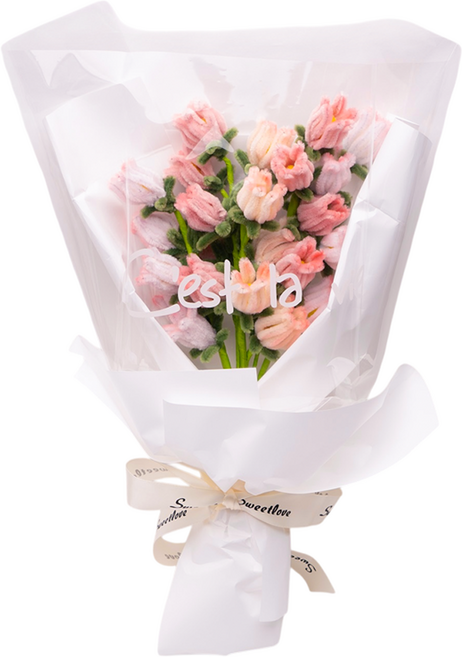 투코비 모루 꽃다발 만들기 DIY키트 세트, 1세트, 06 캄파눌라